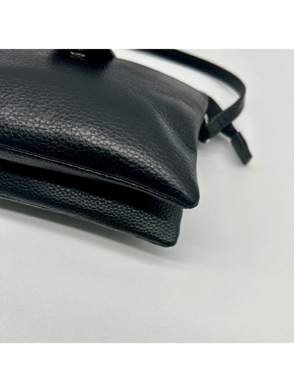 Giani Bernini Black Leather Softy Mini Accordion Crossbody - Picture 6 of 10